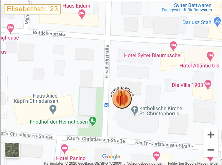Kartenausschnitt Elisabethstraße 23
